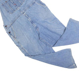 DICKIES Mens Blue Denim Dungarees Loose Cotton Blend XL W44 L26 Workwear
