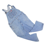 DICKIES Mens Blue Denim Dungarees Loose Cotton Blend XL W44 L26 Workwear