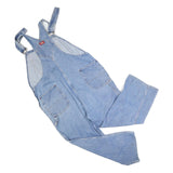 DICKIES Mens Blue Denim Dungarees Loose Cotton Blend XL W44 L26 Workwear