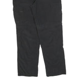 ROUNDER Mens Regular Black Cotton Blend Cargo Trousers W32 L30 Utility Pocket