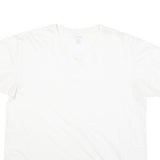 CALVIN KLEIN JEANS Mens White L Cotton Blend T-Shirt Short Sleeve Crew Neck