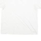 CALVIN KLEIN JEANS Mens White L Cotton Blend T-Shirt Short Sleeve Crew Neck