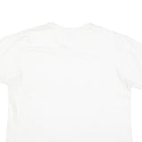 CALVIN KLEIN JEANS Mens White L Cotton Blend T-Shirt Short Sleeve Crew Neck