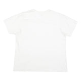 CALVIN KLEIN JEANS Mens White L Cotton Blend T-Shirt Short Sleeve Crew Neck