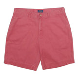 POLO RALPH LAUREN Mens Shorts Red Casual L W36 Chino Cotton Lightweight