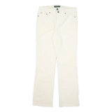 RALPH LAUREN POLO JEANS COMPANY Womens Cotton Blend White Regular Fit Straight