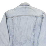 LEE Mens Blue Denim Jacket S Cotton Button Closure Classic Fit Logo Centenary