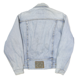 LEE Mens Blue Denim Jacket S Cotton Button Closure Classic Fit Logo Centenary