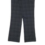 NIKE Womens Polyester Blend Black Regular Straight Trousers W28 L30 Zip Closure