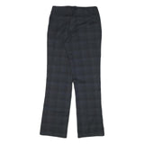 NIKE Womens Polyester Blend Black Regular Straight Trousers W28 L30 Zip Closure