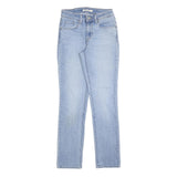 LEVI'S Womens Jeans Blue Classic Straight Denim Light W27 L30 Comfortable Zip