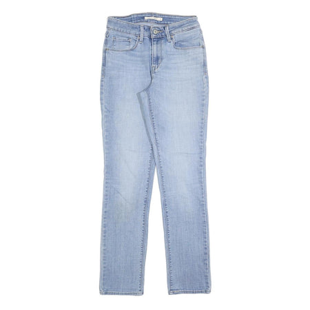 LEVI'S Womens Jeans Blue Classic Straight Denim Light W27 L30 Comfortable Zip