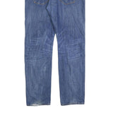 TOMMY HILFIGER Mens Jeans Blue Regular Straight Denim Medium W38 L34 Zip Cotton