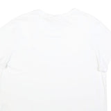 LEVI'S Womens White Graphic T-Shirt XL Short Sleeve Crew Neck Logo Patch