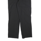CALVIN KLEIN Mens Cotton Blend Black Regular Fit Straight Leg Trousers W32 L30