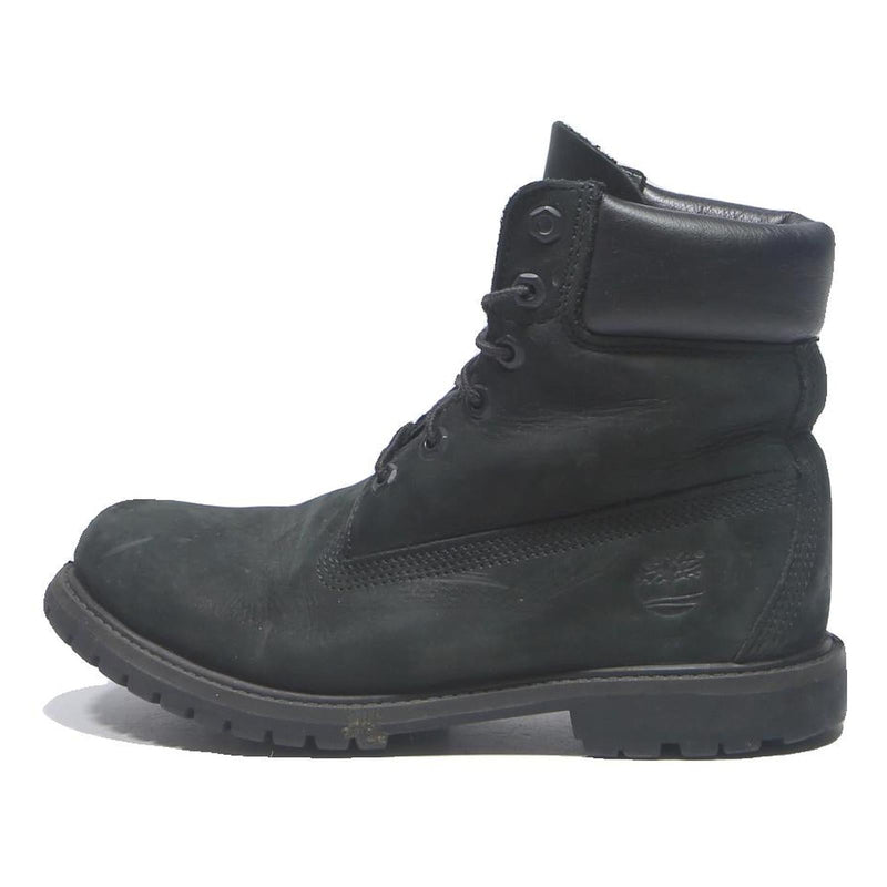 TIMBERLAND Womens Lace-Up Ankle Boots Black Leather UK 6 Durable Rugged Outdoor