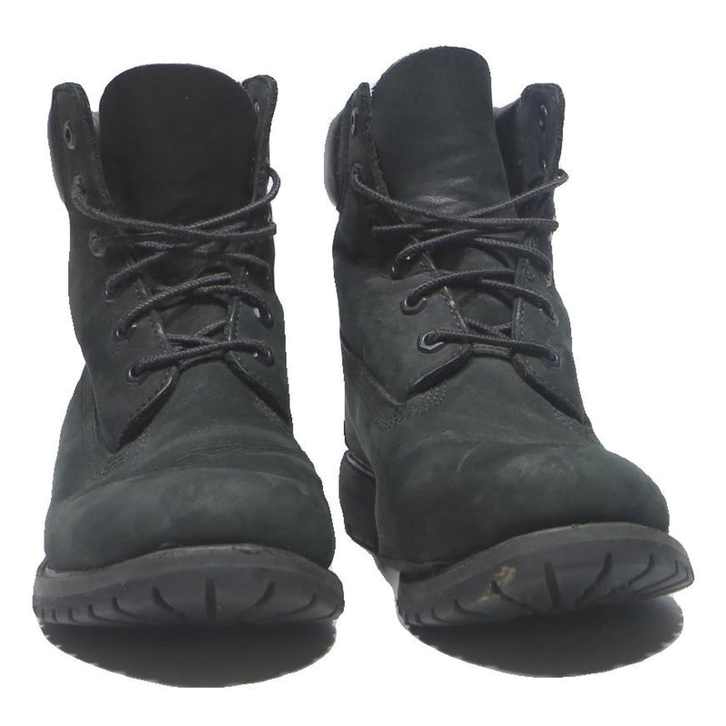 TIMBERLAND Womens Lace-Up Ankle Boots Black Leather UK 6 Durable Rugged Outdoor