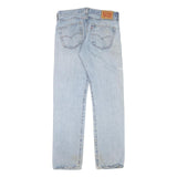 LEVI'S 501 Mens Jeans Blue Regular Straight Denim Light W31 L32 Classic Fit Zip