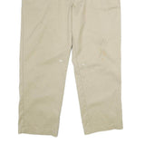 DICKIES Mens Classic Beige Polyester Blend Trousers W40 L30 Workwear Straight
