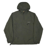 CARHARTT Mens Green L Polyester Blend Hooded Jacket Zip-Up Casual Outerwear
