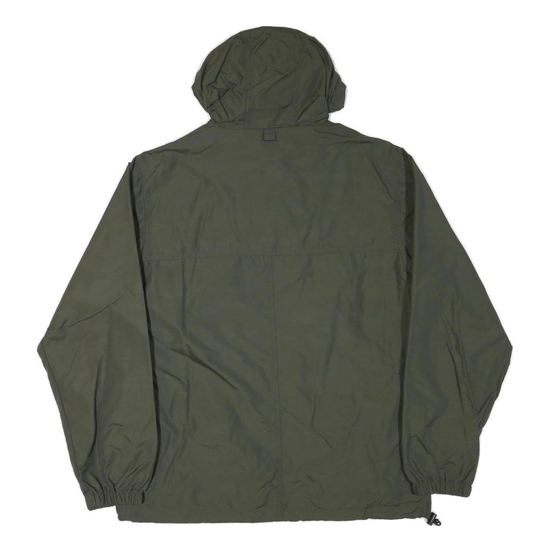 CARHARTT Mens Green L Polyester Blend Hooded Jacket Zip-Up Casual Outerwear