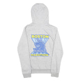 ADIDAS Womens Grey Boston Marathon Pullover Hoodie S Cotton Blend Lightweight
