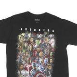 THE AVENGERS Mens Black Avengers Assemble Graphic T-Shirt L Short Sleeve Crew