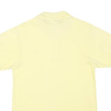 LACOSTE Mens Yellow Cotton Blend Short Sleeve Plain S Polo Shirt Classic Fit