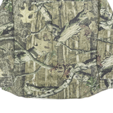 Mens Green Camouflage Cotton Shirt 2XL Long Sleeve Button Pocket Outdoor Style