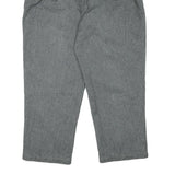 Mens Regular Fit Grey Cotton Blend Button Closure Trousers W40 L28 Workwear
