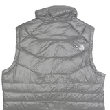 THE NORTH FACE Womens Grey Down Jacket XL Zip Sleeveless Lightweight Outdoor