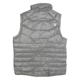 THE NORTH FACE Womens Grey Down Jacket XL Zip Sleeveless Lightweight Outdoor
