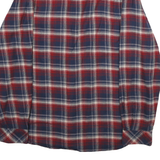 CALIFORNIA Mens Blue & Red Check Shirt L Cotton Casual Long Sleeve
