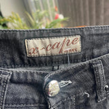 X-Cape Jeans - 31W UK 10 Black Cotton