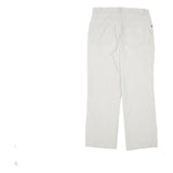 TOMMY HILFIGER Mens Cotton Blend White Regular Fit Straight Trousers W30 L27