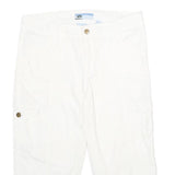 COTTONWOOD CANYON Womens Shorts White Casual UK 12 W32 Cotton Blend Cargo Style