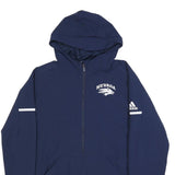 ADIDAS Mens Navy Blue Nevada Hoodie Jacket L Polyamide Plain Zip Hooded
