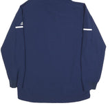 ADIDAS Mens Navy Blue Nevada Hoodie Jacket L Polyamide Plain Zip Hooded