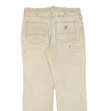 CARHARTT Mens Cotton Blend Beige Regular Fit Straight Leg Trousers W34 L32