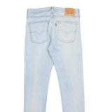LEVI'S 510 Mens Slim Light Blue Denim Raw Slim Jeans W30 L32 Classic Fit Zip