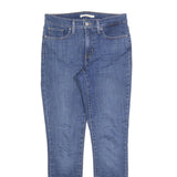 LEVI'S 311 Womens Jeans Blue Slim Skinny Denim Medium W28 L30 Raw Edge