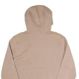 NIKE Mens Beige Pullover Hoodie XS Cotton Blend Casual Sportswear