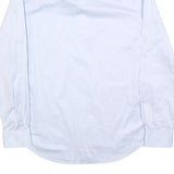 JAEGER Mens White Classic Shirt L Cotton Blend Button Down Casual Formal