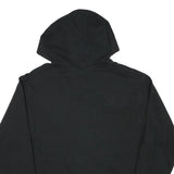 CHAMPION Mens Black Hoodie M Cotton Blend Pullover Logo Print Casual Wear