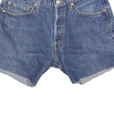 LEVI'S Womens Denim Blue Casual Shorts M W33 Classic Fit Cotton Blend
