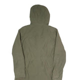 TOMMY HILFIGER Womens Green Cotton Blend Outdoor Jacket M Zip Hooded Lightweight
