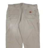 CARHARTT Mens Cotton Blend Beige Loose Straight Trousers W40 L30 Utility