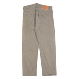 LEVI'S 501XX Mens Jeans Beige Regular Straight Denim W34 L30 Classic Cotton