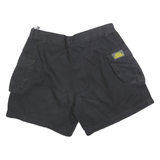 CAMEL ACTIVE Womens Black Cargo Shorts S W28 Cotton Blend Casual Pockets