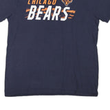 NFL Mens Navy Chicago Bears Graphic T-Shirt L Short Sleeve Round Neck Cotton